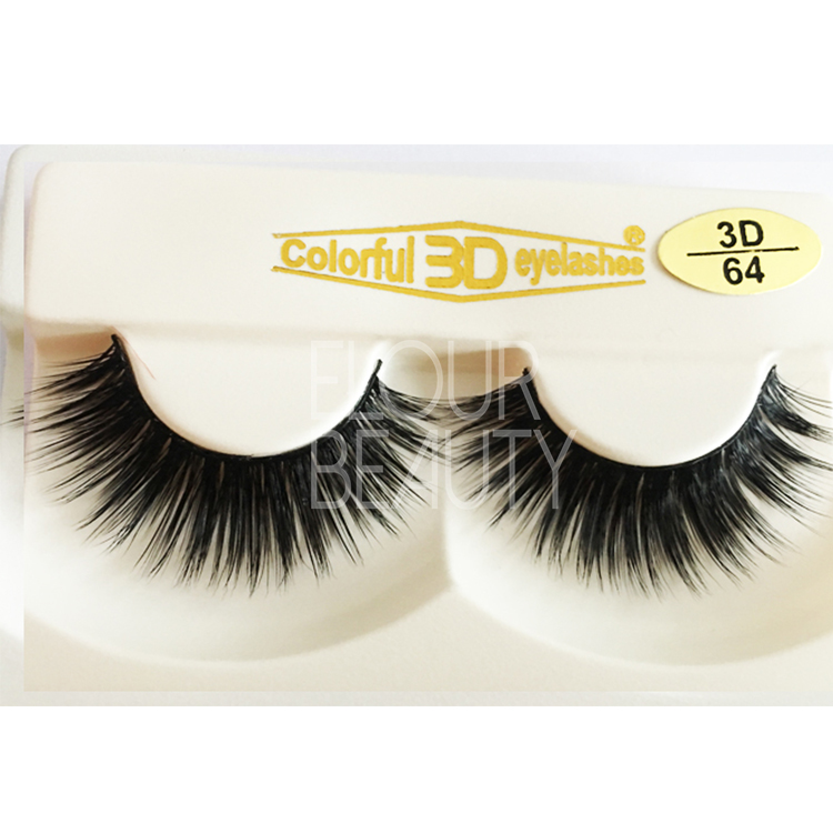 3D silk lashes fiber hairs private label China EJ81